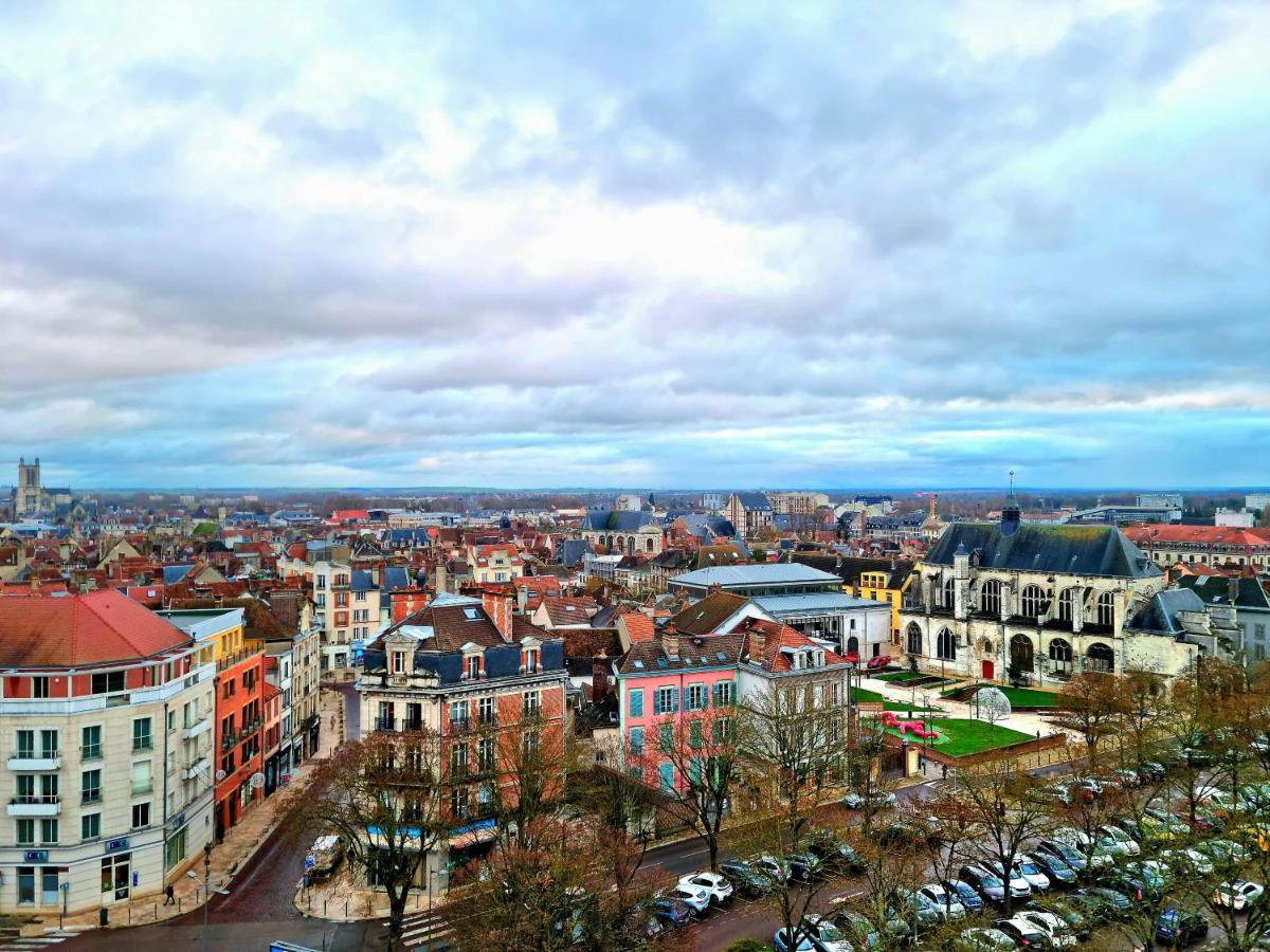 Le Perchoir, High-End & Panoramic View Apartment Troyes Exterior photo