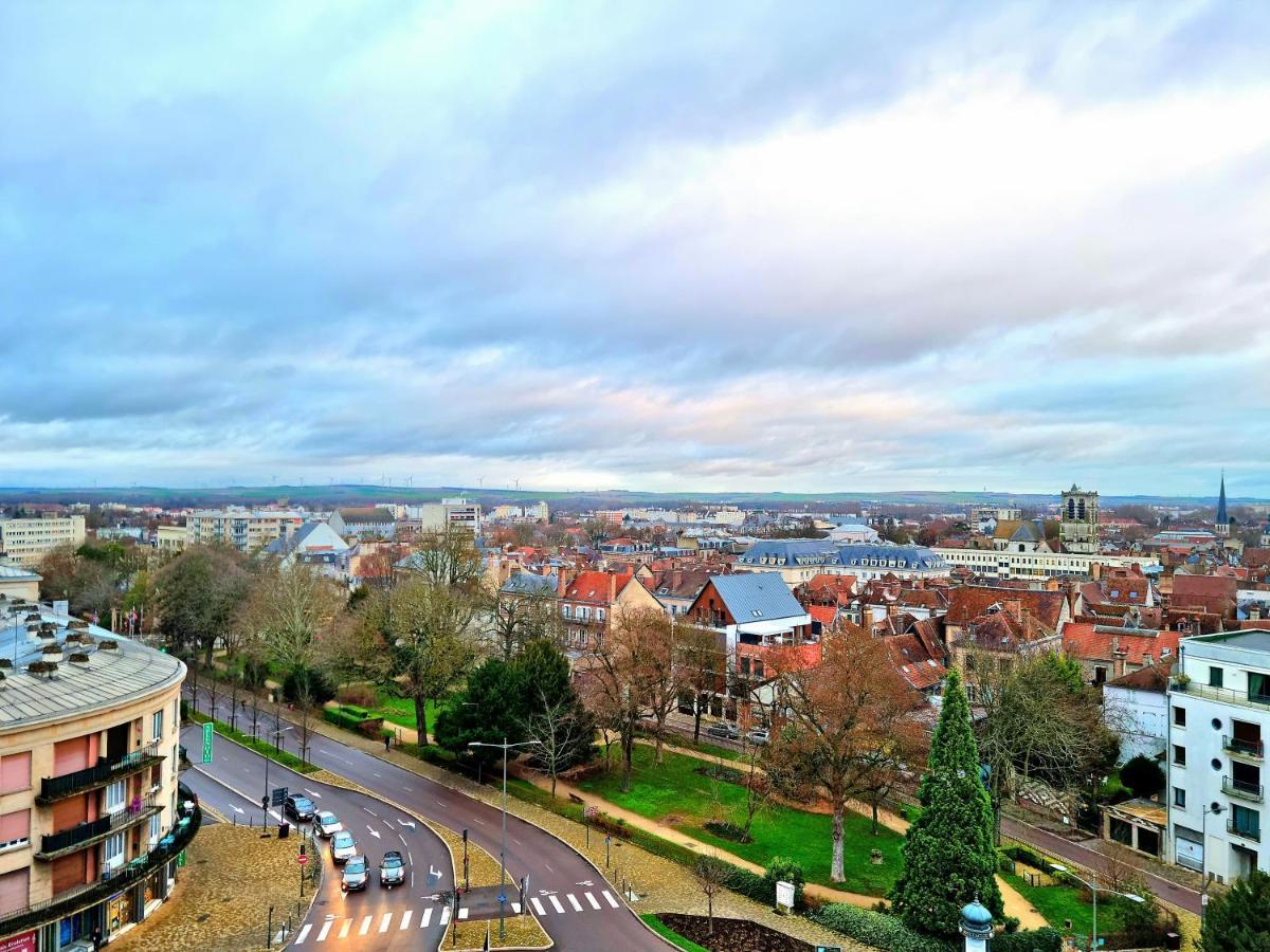 Le Perchoir, High-End & Panoramic View Apartment Troyes Exterior photo
