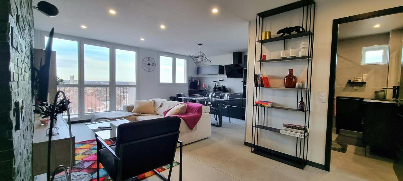 Le Perchoir, High-End & Panoramic View Apartment Troyes Exterior photo